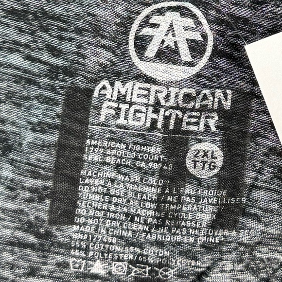 American Fighter Men's Graphic Long Sleeve Hooded T-Shirt - Size: 2XL- NWT - Picture 12 of 12